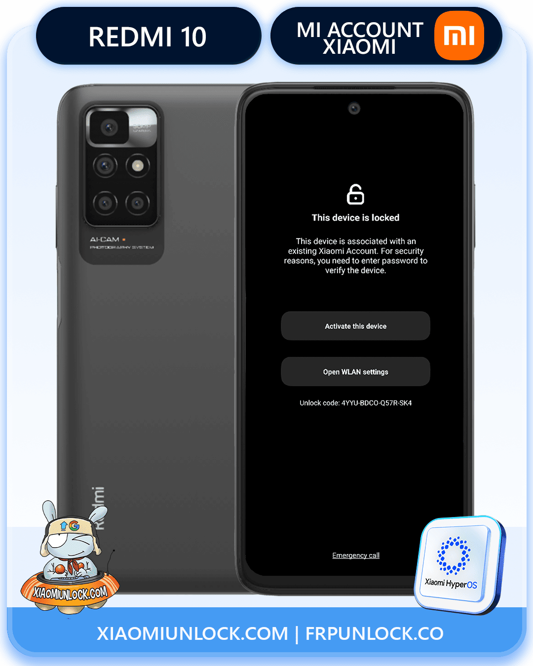Eliminar Cuenta Mi Xiaomi Redmi  10